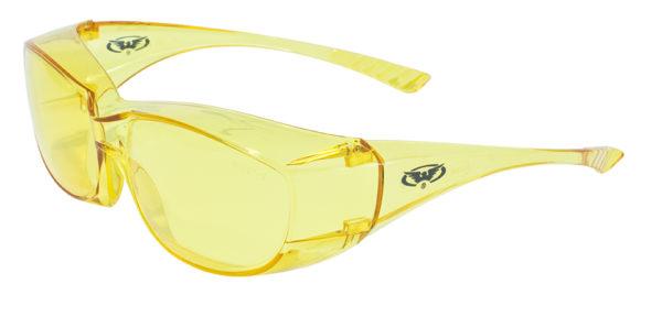 Global Vision Oversite Safety Glasses with Yellow Tint Lenses