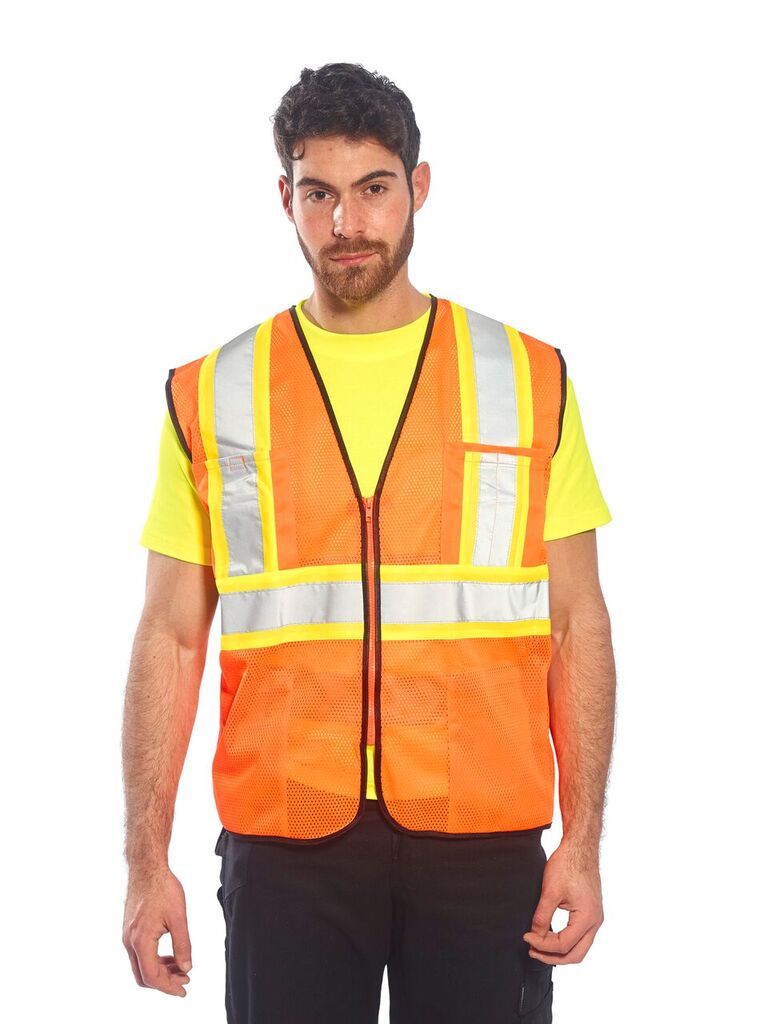 Portwest US381 Frisco Hi-Vis Contrast Safety Vest