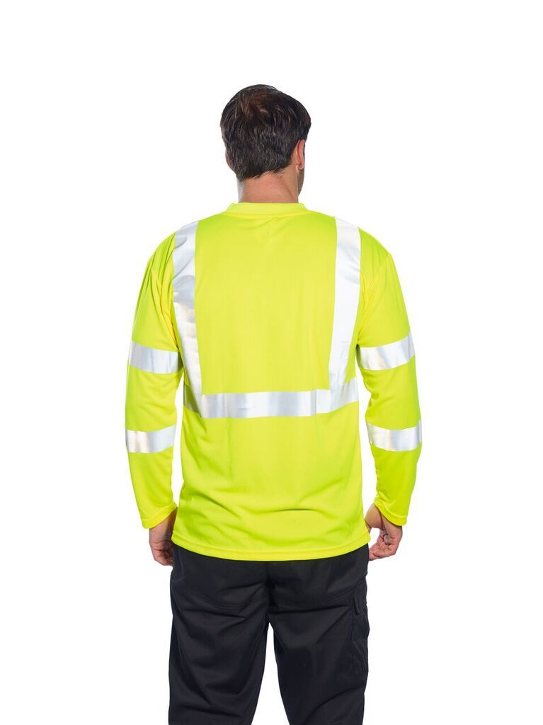 Portwest S191 Hi-Vis Long Sleeve Pocket T-Shirt
