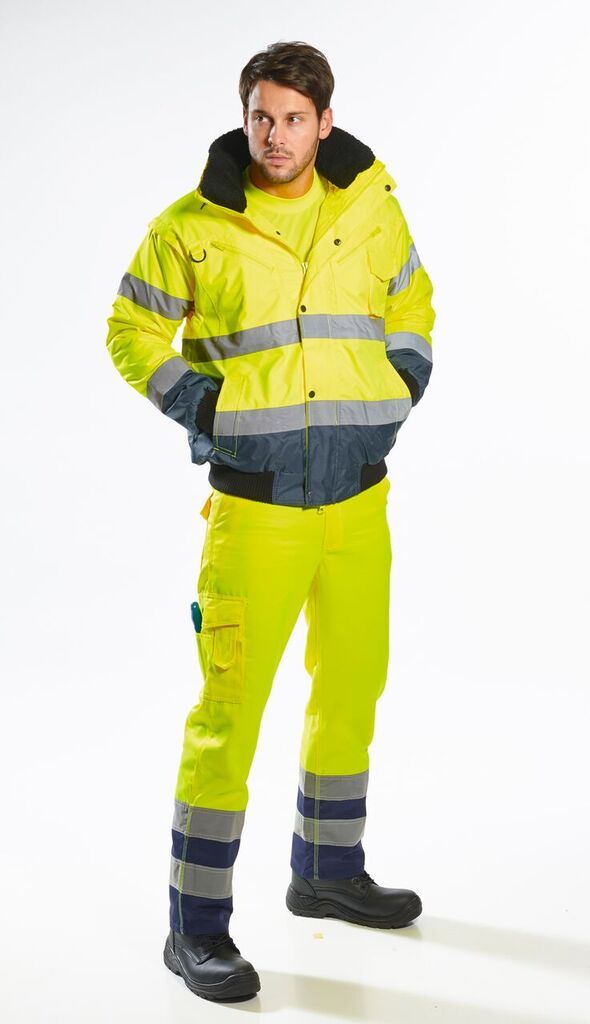 Portwest UC465 Hi-Vis Contrast Bomber Jacket