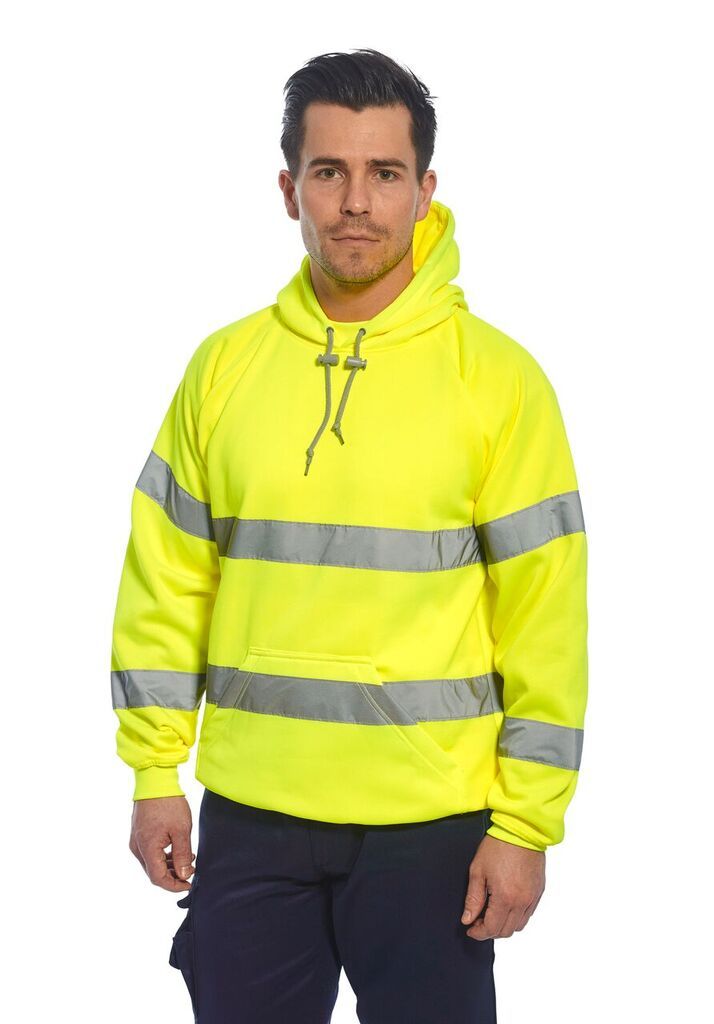 Portwest B304 Hi-Vis Hooded Sweatshirt