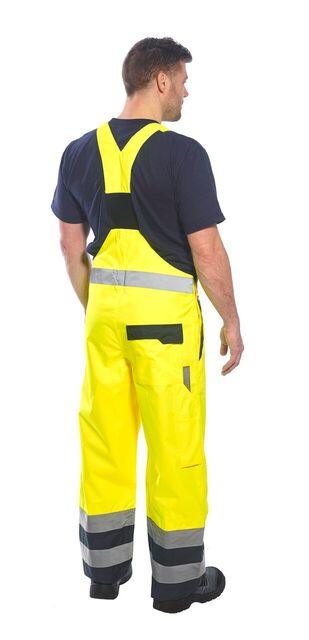 Portwest S489 Lined Contrast Bib & Brace