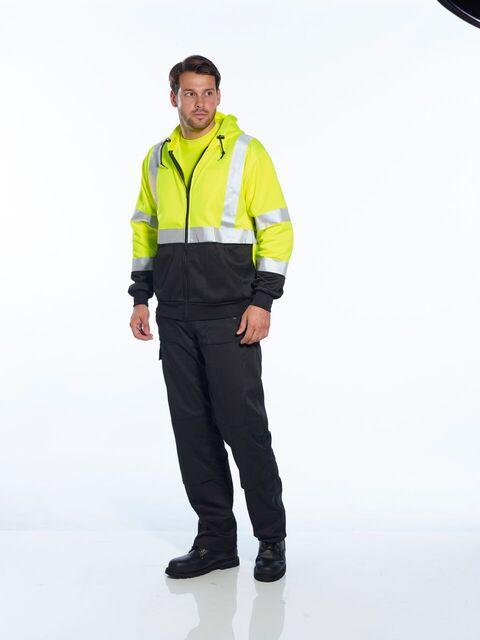 Portwest UB315 Hi-Vis Two-Tone Zipped Hoodie