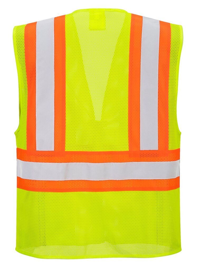 Portwest US371 Tulsa Hi-Vis Contrast Mesh Safety Vest