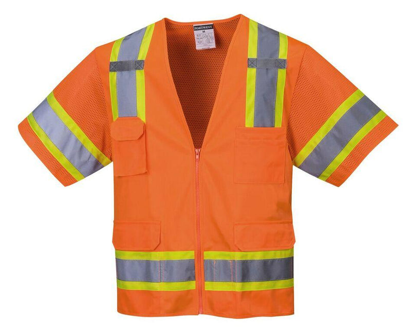 Portwest US373 Aurora Sleeved Hi-Vis Safety Vest