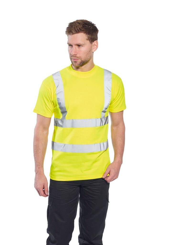 Portwest S170 Cotton Comfort Short Sleeved High Visibility T-Shirt