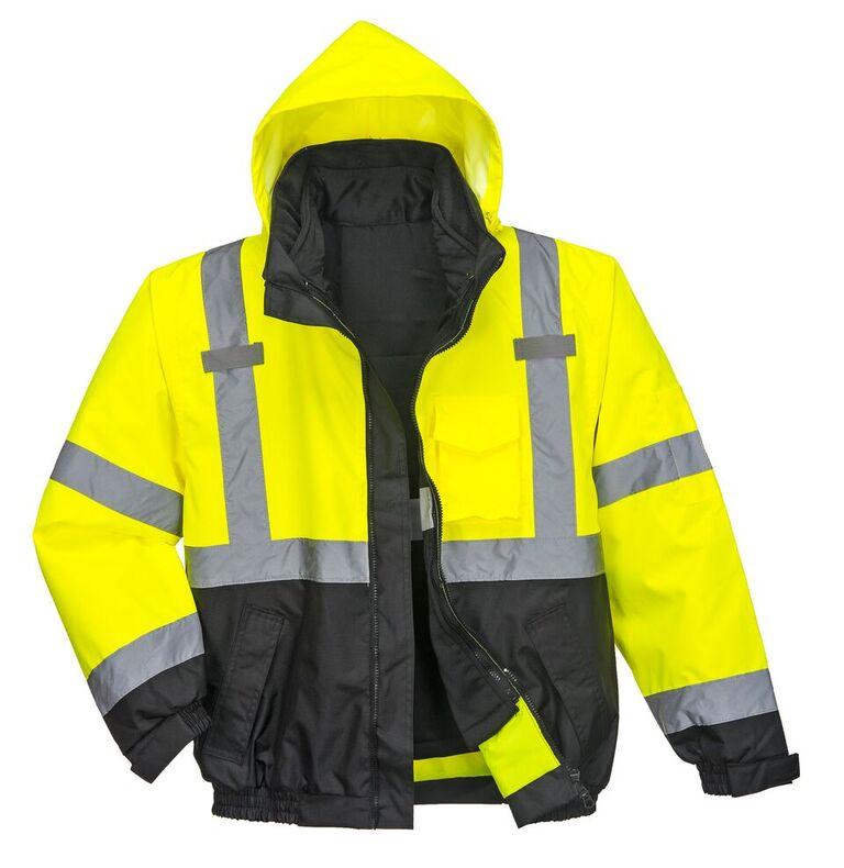 Portwest US365 Hi-Vis Premium 3-in-1 Bomber Jacket