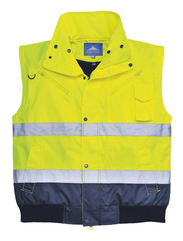 Portwest UC465 Hi-Vis Contrast Bomber Jacket