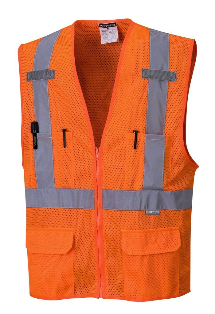 Portwest US370 Atlanta Hi-Vis Safety Vest