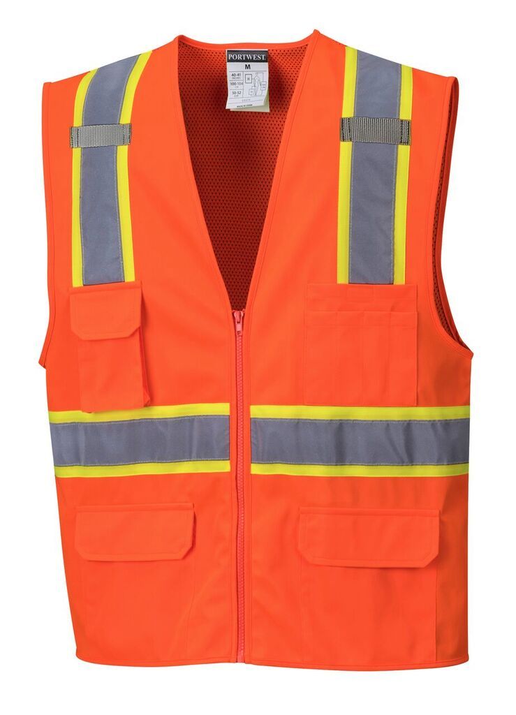 Portwest US372 Jackson Hi-Vis Contrast Safety Vest