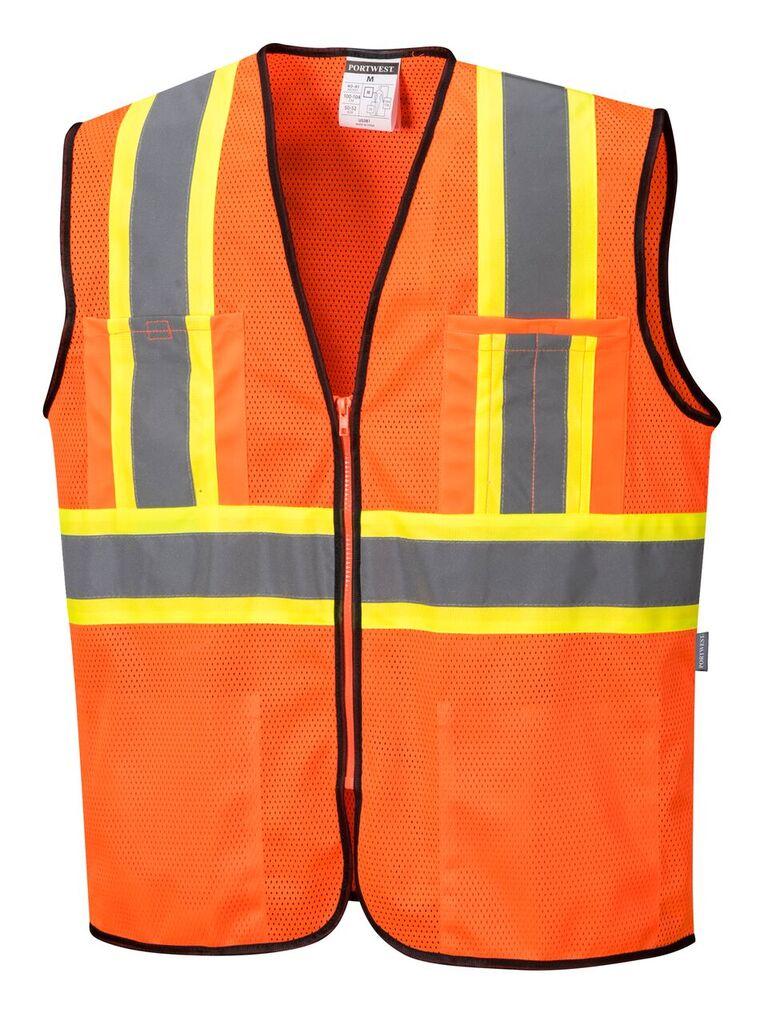 Portwest US381 Frisco Hi-Vis Contrast Safety Vest