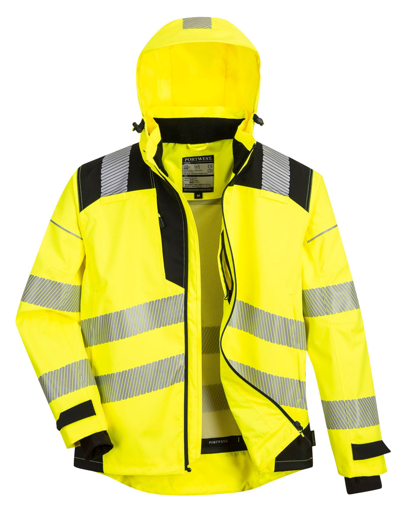 Portwest PW360 PW3 Extreme Breathable Hi Vis Rain Jacket