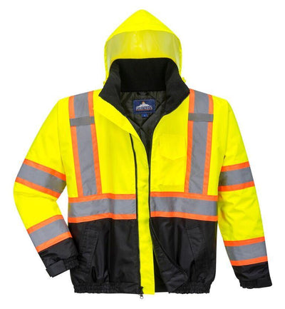 Portwest US368 Hi-Vis Contrast Bomber Jacket