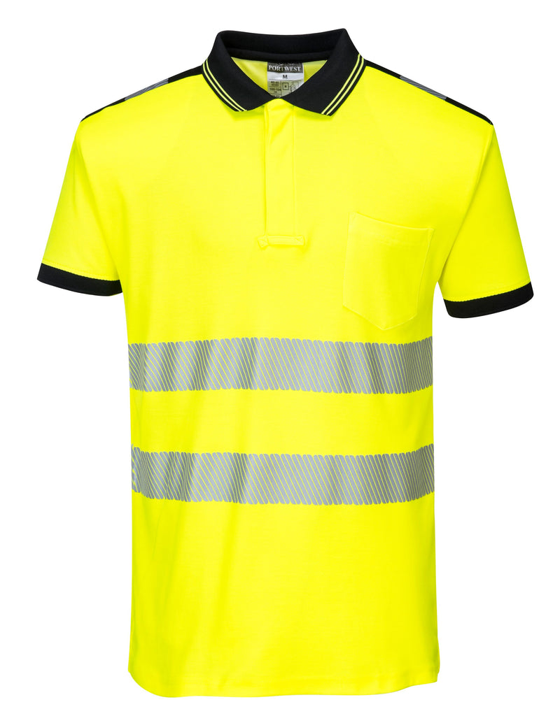 Portwest T180 PW3 Hi-Vis Short Sleeve Polo Shirt