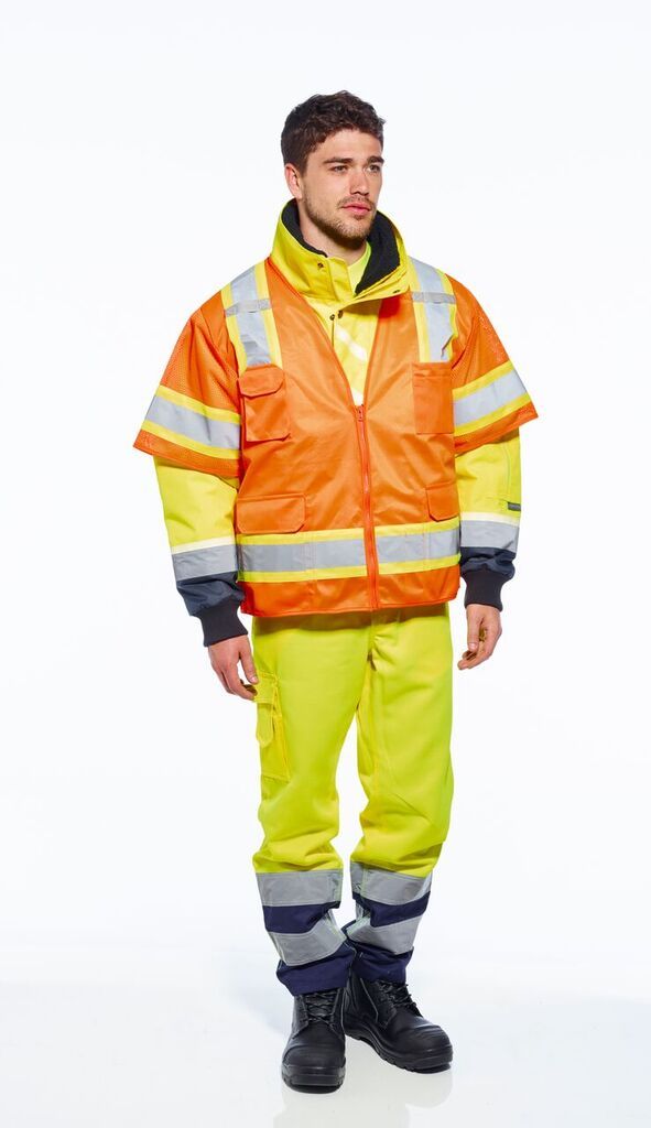 Portwest US373 Aurora Sleeved Hi-Vis Safety Vest