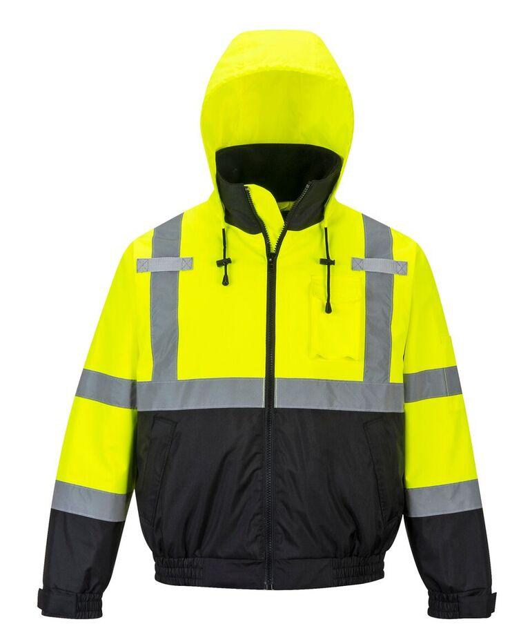 Portwest US364 Hi-Vis Premium 2-in-1 Bomber Jacket 