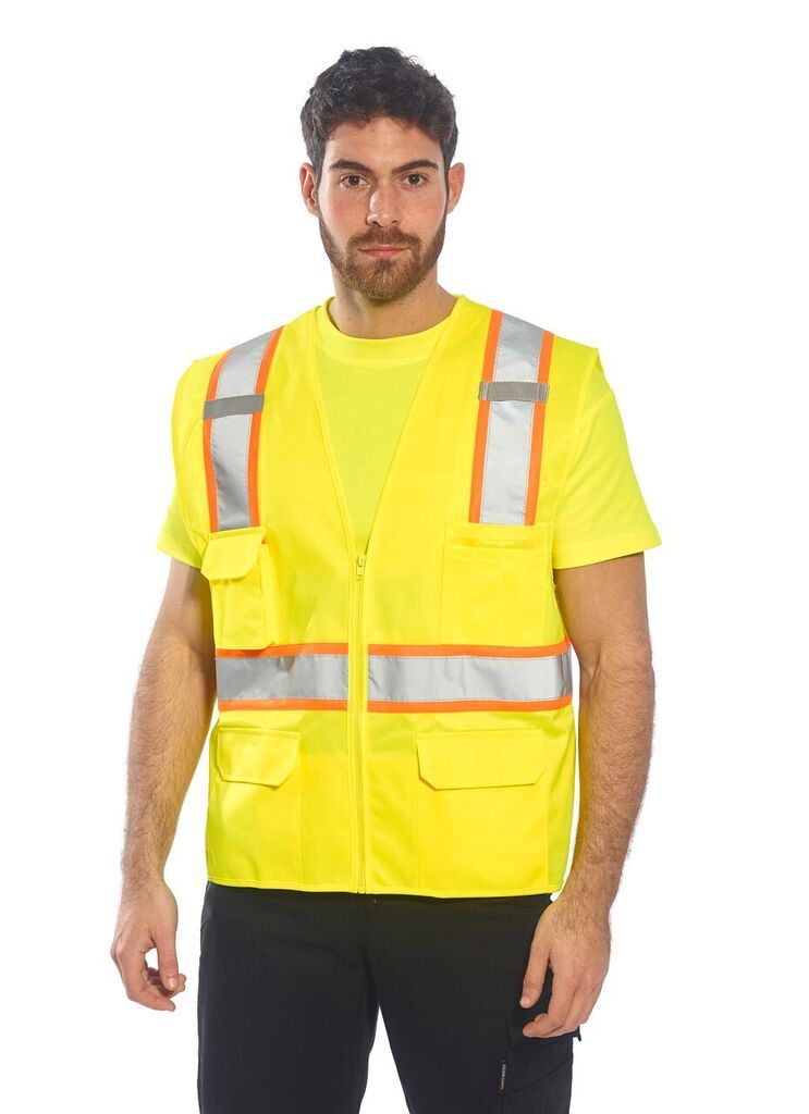 Portwest US372 Jackson Hi-Vis Contrast Safety Vest