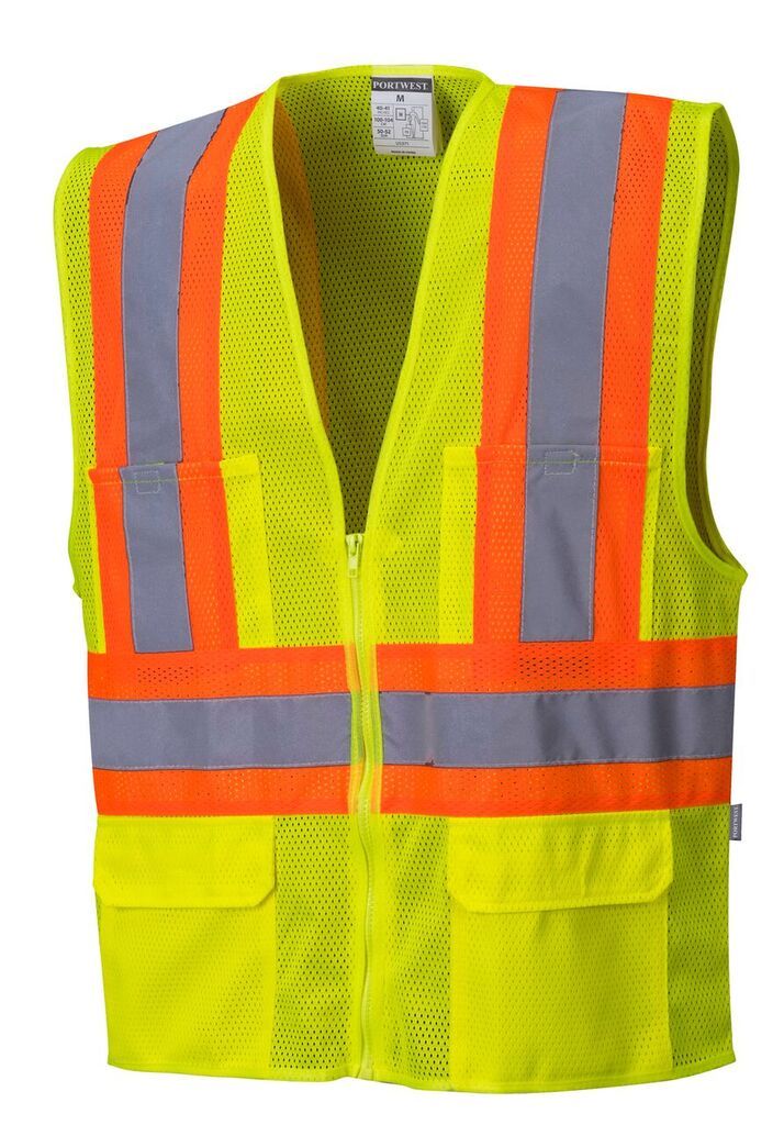 Portwest US371 Tulsa Hi-Vis Contrast Mesh Safety Vest