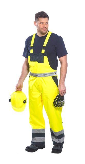 Portwest S489 Lined Contrast Bib & Brace