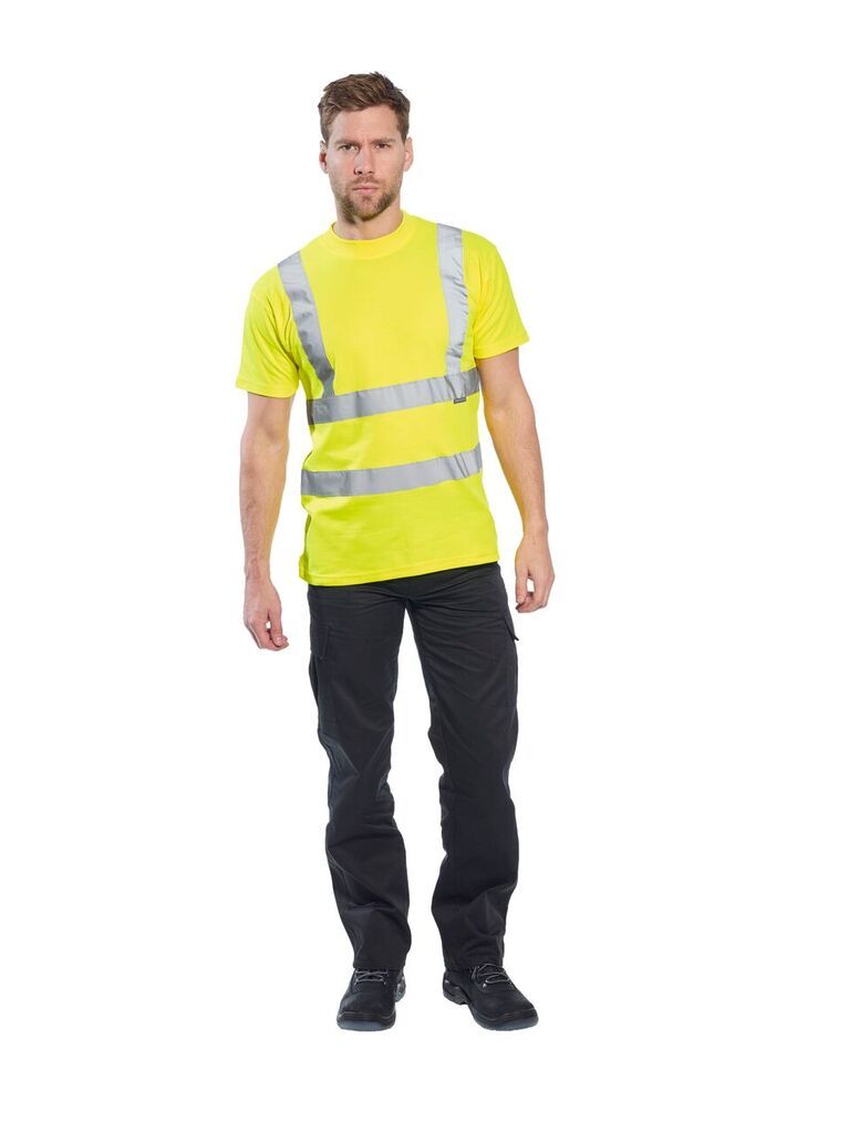 Portwest S170 Cotton Comfort Short Sleeved High Visibility T-Shirt