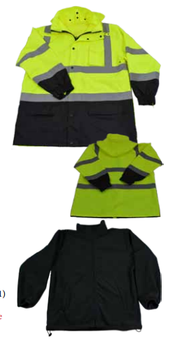 Petra Roc LBPJ3IN1-C3 ANSI Class 3 Lime/Black Waterproof 3-IN-1 High Visibility Thermal Jacket, All Pieces