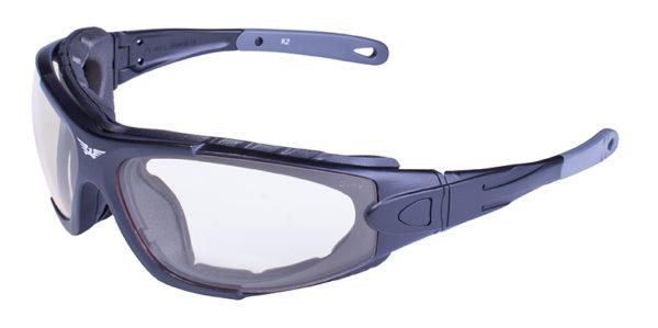 Global Vision Shorty 24 Kit A/F Anti-Fog Safety Glasses Kit with Clear Photochromic Lenses, Matte Black Frames