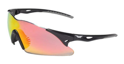 Global Vision Transit GT Safety Glasses with G-Tech Red Lenses, Matte Black Frame