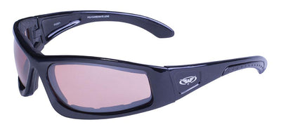 Global Vision Triumphant Safety Glasses with Driving Mirror Lenses, Black Frames