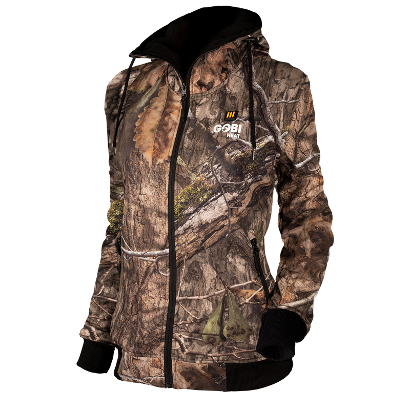 Gobi Heat Shadow Womens Heated Hunting Hoodie - Mossy OakÂ® Camo